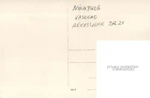 AK / Ansichtskarte Nuernberg Kaserne Reichswehr IR 21 Nuernberg