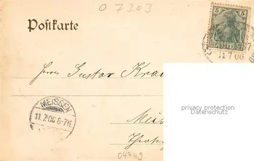 AK / Ansichtskarte Ostrau_Sachsen Bismarckplatz Ostrau_Sachsen