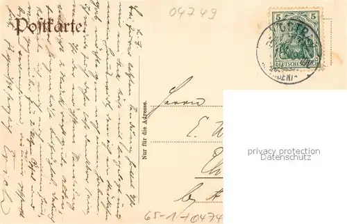 AK / Ansichtskarte Ostrau_Sachsen Kirche Postamt Schule Bahnhof Ostrau_Sachsen