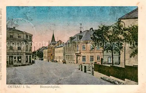 AK / Ansichtskarte Ostrau_Sachsen Bismarckplatz Ostrau_Sachsen