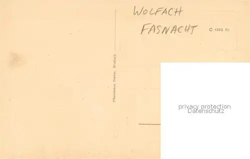 AK / Ansichtskarte Wolfach Fassnachts Narren Wolfach