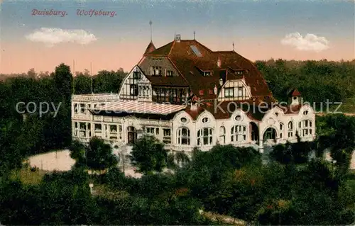 AK / Ansichtskarte Duisburg_Ruhr Wolfsburg Aussenansicht Duisburg Ruhr