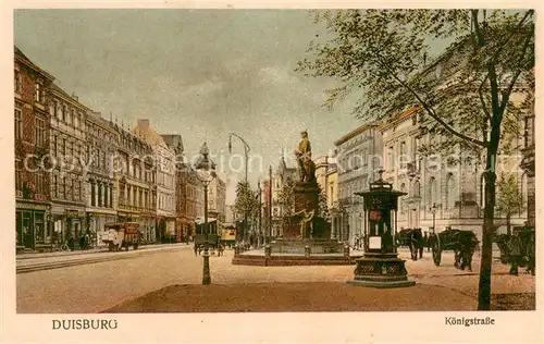 AK / Ansichtskarte Duisburg_Ruhr Koenigstrasse Duisburg Ruhr