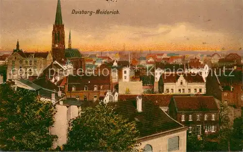 AK / Ansichtskarte Meiderich_Duisburg Teilansicht Meiderich Duisburg