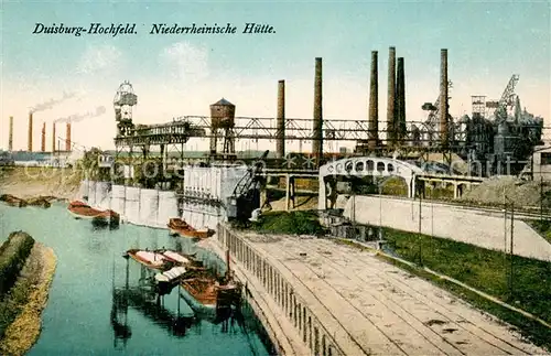 AK / Ansichtskarte Hochfeld_Duisburg Niederrheinische Huette Hochfeld Duisburg