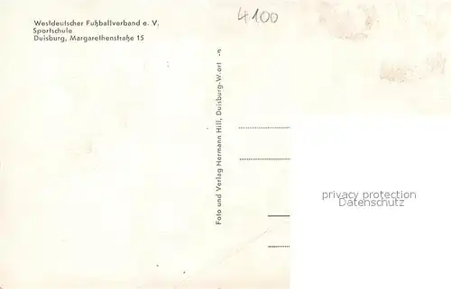 AK / Ansichtskarte Duisburg_Ruhr Sportschule Aussenansicht Duisburg Ruhr