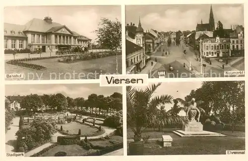 AK / Ansichtskarte Viersen Bahnhof Neumarkt Ehrenmal Stadtpark Viersen