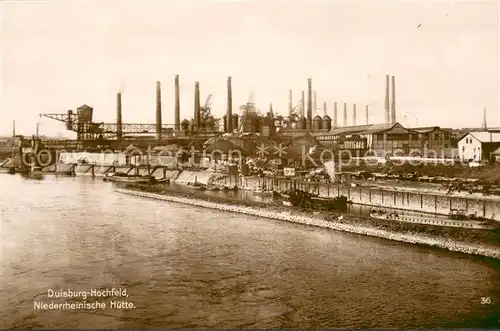 AK / Ansichtskarte Hochfeld_Duisburg Niederrheinische Huette Industrie Hochfeld Duisburg