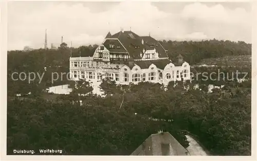 AK / Ansichtskarte Duisburg_Ruhr Wolfsburg Aussenansicht Duisburg Ruhr