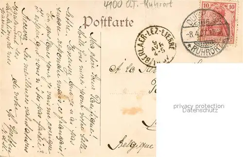 AK / Ansichtskarte Duisburg_Ruhrort Hafeneinfahrt Duisburg Ruhrort