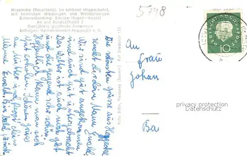 AK / Ansichtskarte Hoppecke_Brilon Gesamtansicht 