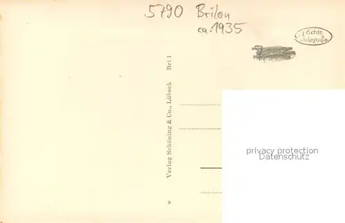 AK / Ansichtskarte Brilon Teilansicht Brilon