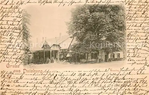 AK / Ansichtskarte Duisburg_Ruhr Monning Duisburg Ruhr