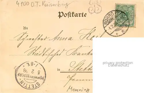 AK / Ansichtskarte Duisburg_Ruhr Monning Duisburg Ruhr