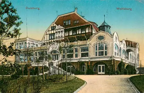 AK / Ansichtskarte Duisburg_Ruhr Wolfsburg Aussenansicht Feldpost Duisburg Ruhr