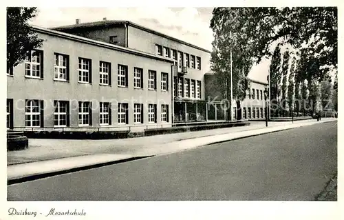 AK / Ansichtskarte Duisburg_Ruhr Mozartschule Aussenansicht Duisburg Ruhr