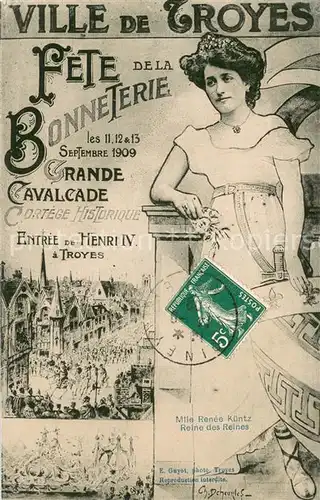 AK / Ansichtskarte Troyes_10 Fete de la Bonneterie Ortspartie 