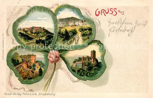 AK / Ansichtskarte Trois Epis_Drei aehren St Ottilienkloster Drei aehren St Ulrichsburg Hohkoenigsburg Trois Epis Drei aehren