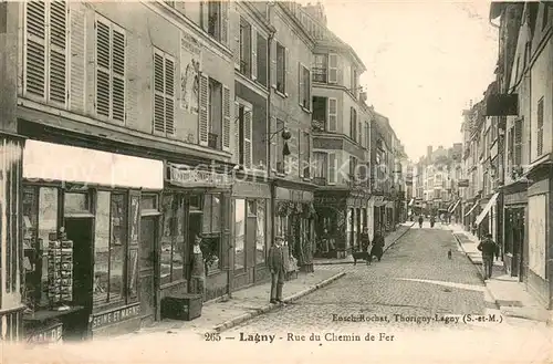 AK / Ansichtskarte Lagny Rue du Chemin de Fer Lagny