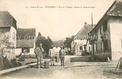 AK / Ansichtskarte Roderen_Rotteren Vue du Village Route de Rammersmatt 