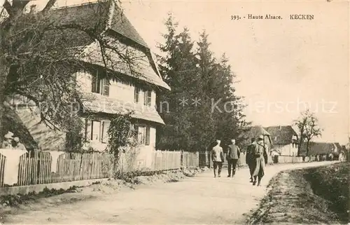 AK / Ansichtskarte Kecken_Alsace Ortspartie 