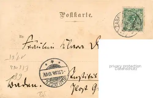 AK / Ansichtskarte Zabern_Saverne Schloss Zabern Saverne