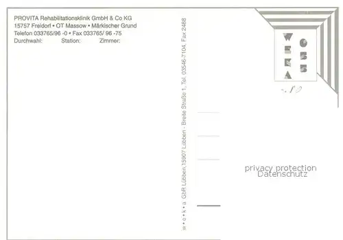 AK / Ansichtskarte Massow_Freidorf Pro Vita Reha Klinik Restaurant Hallenbad Gymnastikraum 