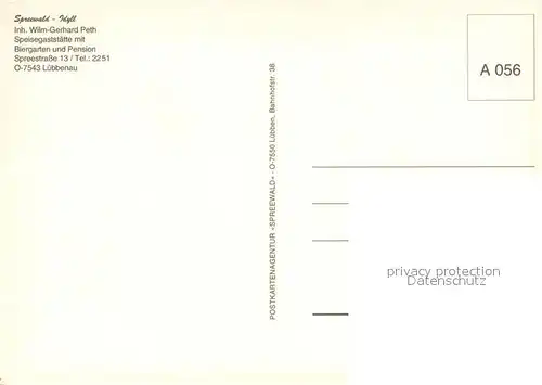 AK / Ansichtskarte Luebbenau_Spreewald Speiserestaurant Pension Spreewald Idyll Kahnfahrt Wasserstrasse Luebbenau Spreewald