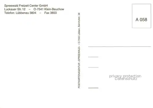 AK / Ansichtskarte Klein_Beuchow Spreewald Freizeit Center Gastraum 