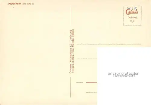AK / Ansichtskarte Oppenheim Ansicht mit Kirche Oppenheim