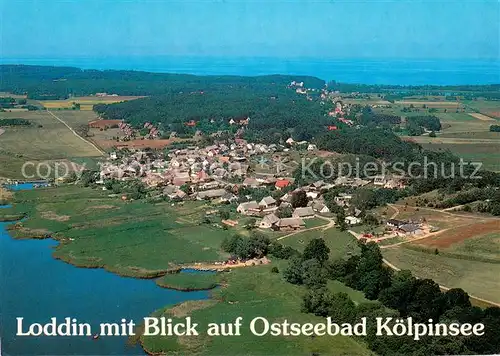 AK / Ansichtskarte Loddin mit Blick auf Ostseebad Koelpinsee Loddin
