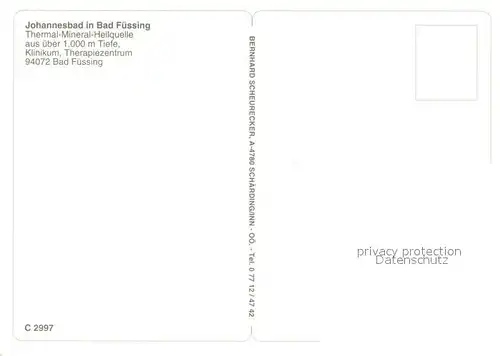 AK / Ansichtskarte Bad_Fuessing Johannesbad Thermal Mineral Heilquelle Bad_Fuessing