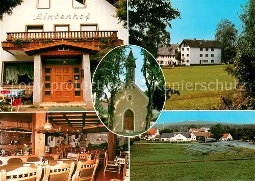 AK / Ansichtskarte Braunetsrieth Pension Restaurant Lindenhof Kapelle Braunetsrieth