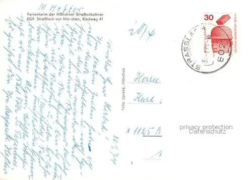 AK / Ansichtskarte Strasslach Dingharting Ferienheim der Muenchner Strassenbahner Restaurant Terrasse Strasslach Dingharting