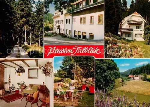 AK / Ansichtskarte Wuerzbach Pension Talblick Landschaftspanorama Schwarzwald Wuerzbach