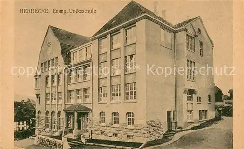 AK / Ansichtskarte Herdecke_Ruhr Ev Volksschule Herdecke Ruhr