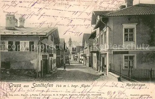 AK / Ansichtskarte Sonthofen_Oberallgaeu Marktstrasse Sonthofen Oberallgaeu
