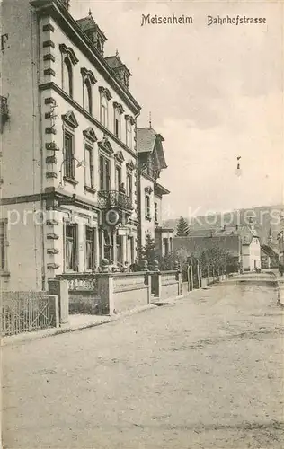 AK / Ansichtskarte Meisenheim_Glan Bahnhofstrasse Meisenheim_Glan