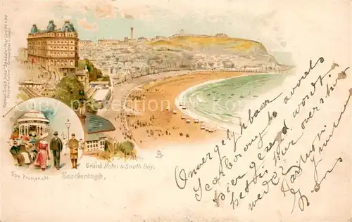AK / Ansichtskarte Scarborough_UK Grand Hotel and South Bay Scarborough UK
