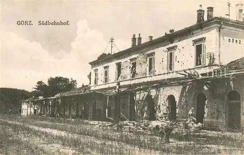 AK / Ansichtskarte Goerz_Gorizia Suedbahnhof Goerz Gorizia