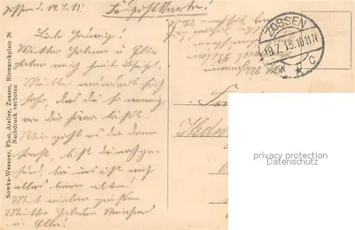 AK / Ansichtskarte Wuensdorf Blick vom Wasserturm auf Infantrie Schiess Schule Wuensdorf