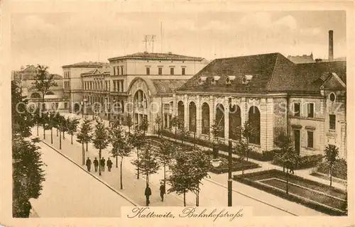 AK / Ansichtskarte Kattowitz Bahnhofstrasse Kattowitz