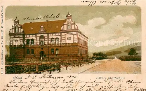 AK / Ansichtskarte Alfeld_Leine Hoehere Stadtschule Alfeld_Leine