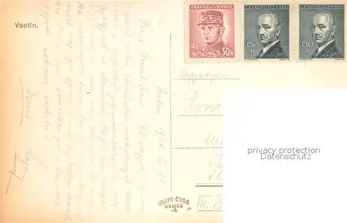 AK / Ansichtskarte Vsetin_CZ Ortspartie 