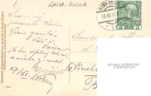 AK / Ansichtskarte Rawa_Ruska Rynek Rawa_Ruska