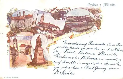 AK / Ansichtskarte Melnik_Czechia Teilansichten 