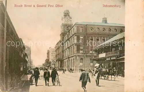 AK / Ansichtskarte Johannesburg_Gauteng Rissik Street and General Post Office Johannesburg Gauteng
