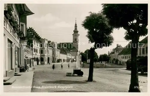 AK / Ansichtskarte Gnas Hauptplatz Gnas