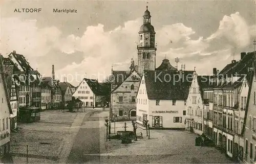 AK / Ansichtskarte Altdorf_Oberbayern Marktplatz Altdorf Oberbayern