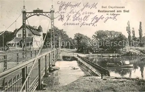 AK / Ansichtskarte Bad_Oeynhausen Restaurant am Siel Bad_Oeynhausen